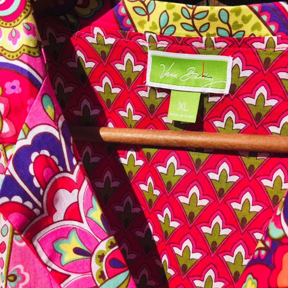Vera Bradley button up top